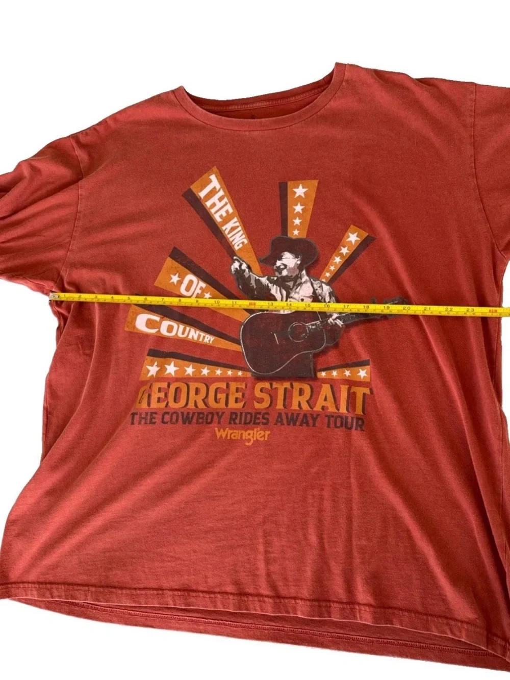 Wrangler Brown George Strait Graphic Short Sleeve Tee